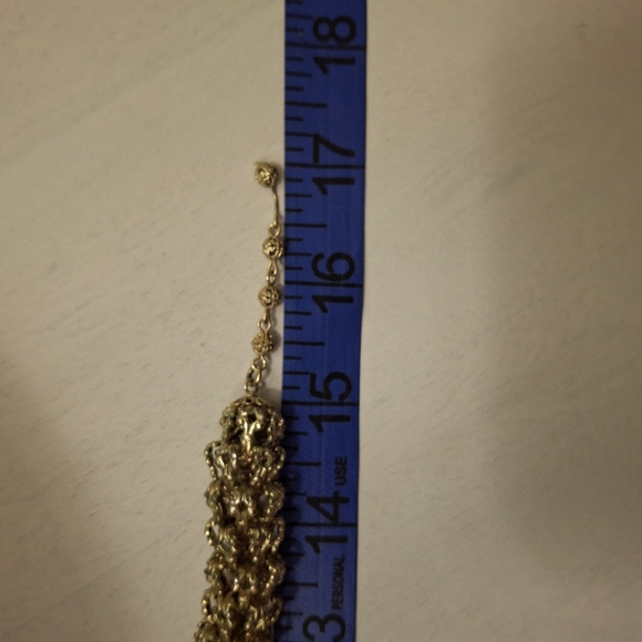 Gold Choker Necklace Statement Piece - Picture 9 of 10